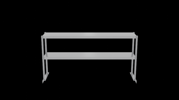 Double Bench Overshelf