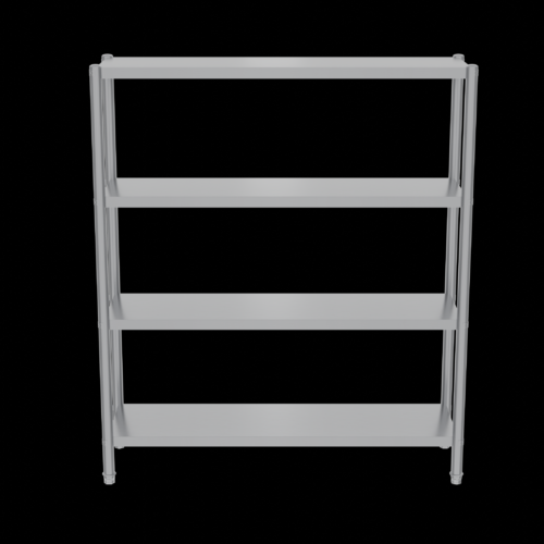 4-Tier Stainless Steel Storage Shelf