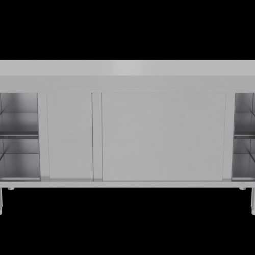 Work Bench Cabinet With Single-Sided Sliding Door