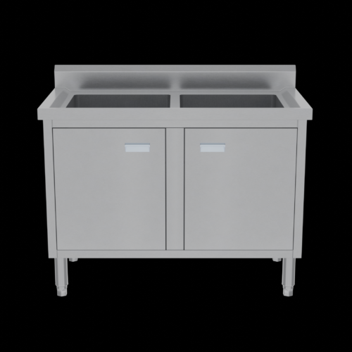 Double Bowls Sink Cabinet