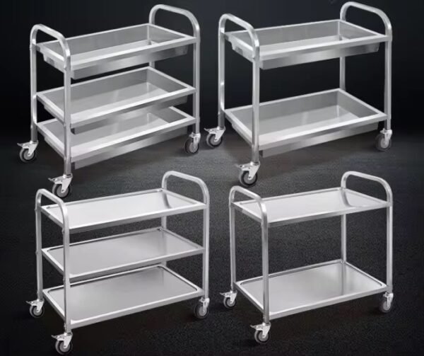 3-Tier Dish Collection Trolley